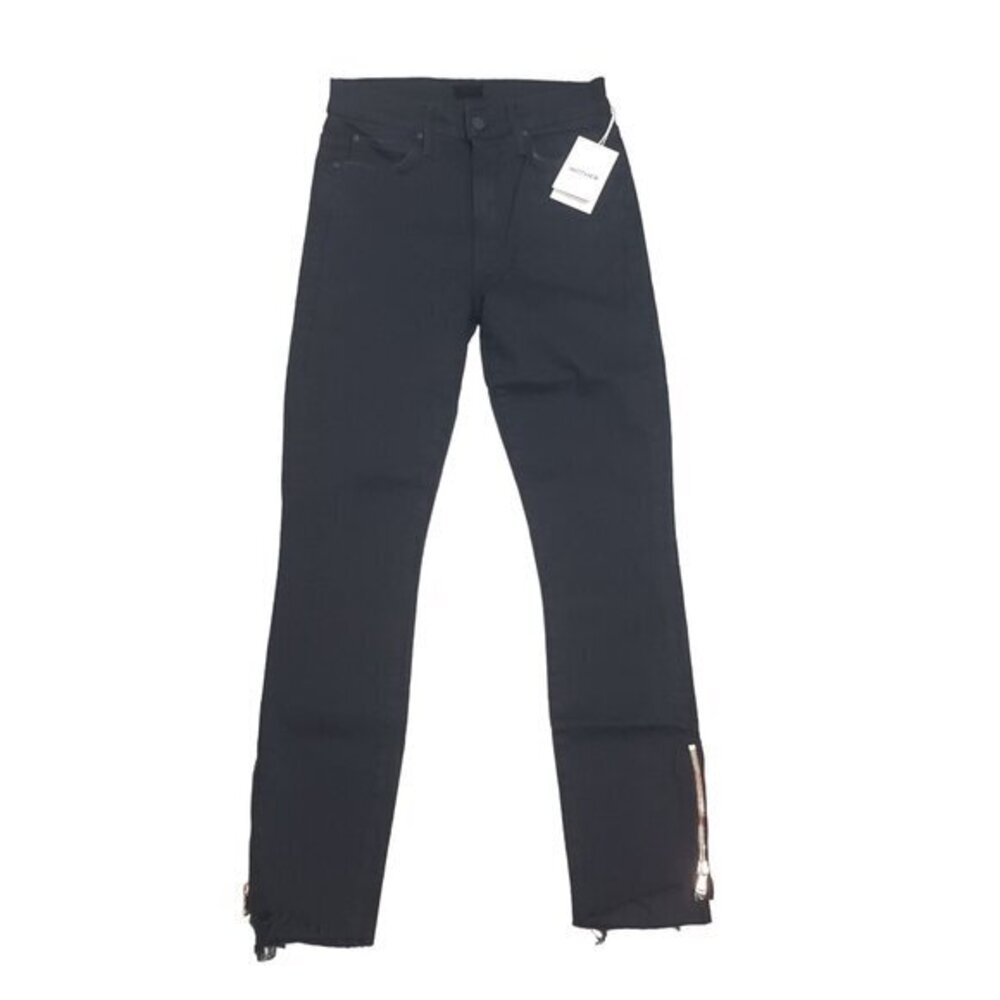 MOTHER Black Ankle & Cropped Jeans